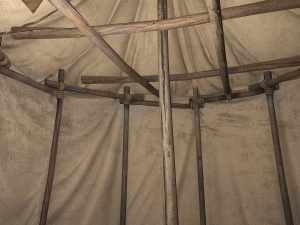 Cotton Tent Market Stalls 3D 모델