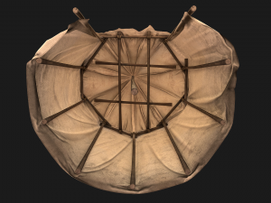 Cotton Tent Market Stalls 3D 모델