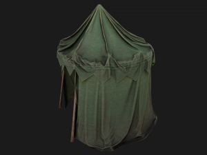 Green Army Military Tent Modelo 3D