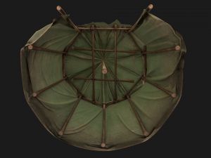 Green Army Military Tent Modelo 3D