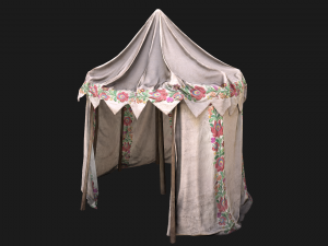 Fair Ukrainian Tent Market Stalls 3D Model