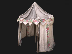 공정한 우크라이나 텐트 시장 노점 3D 모델