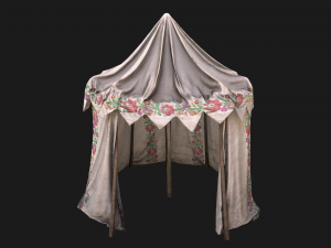 Fair Ukrainian Tent Market Stalls Modello 3D