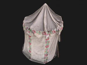 Fair Ukrainian Tent Market Stalls 3D Model