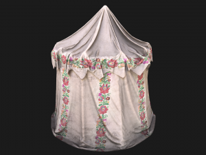 Fair Ukrainian Tent Market Stalls Modello 3D