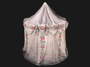 Fair Ukrainian Tent Market Stalls Modello 3D