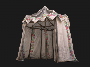 Fair Ukrainian Tent Market Stalls Modello 3D
