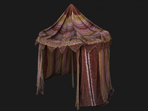 박람회 텐트 시장 매점 3D 모델