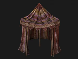 Fair Tent Market Stall 3D Model