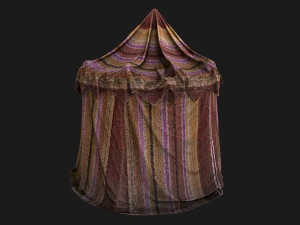 Fair Tent Market Stall 3D Model