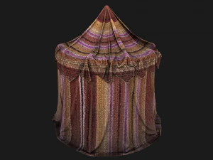 Fair Tent Market Stall 3D Model