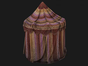Fair Tent Market Stall 3D Model