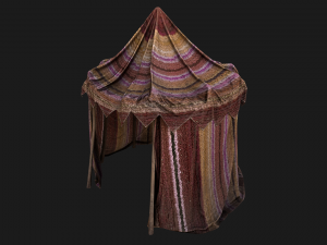Fair Tent Market Stall Model 3D