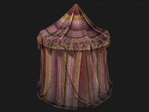 Fair Tent Market Stall 3D Model
