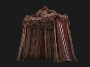 Fair Tent Market Stall 3D Model