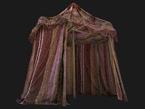Fair Tent Market Stall 3D Model