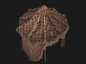 Ancient Tent Market Stall 3D Model