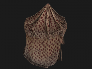 Ancient Tent Market Stall 3D Model