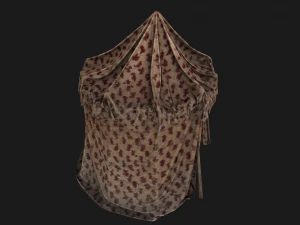 Ancient Tent Market Stall 3D Model