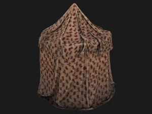 Ancient Tent Market Stall 3D Model