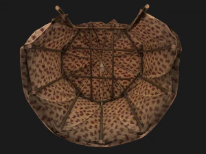 Ancient Tent Market Stall 3D Model