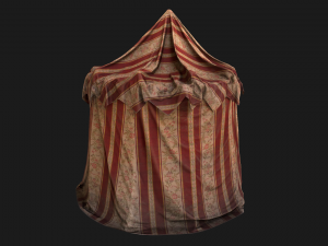 Medieval Fair Tent Market Stall 3D Model