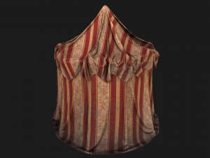 Medieval Fair Tent Market Stall 3D Model