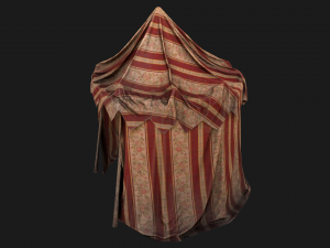 Medieval Fair Tent Market Stall 3D Model