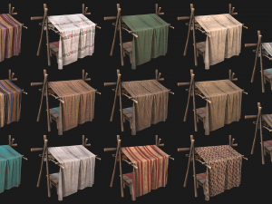 Market Stalls Tent Pack 3D Model
