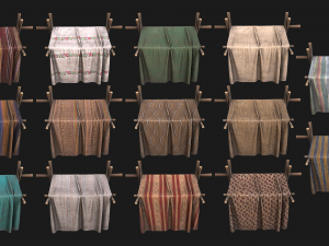 Market Stalls Tent Pack 3D Model
