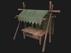 Market Stalls Tent Pack 3D Model