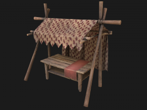 Market Stalls Tent Pack 3D Model