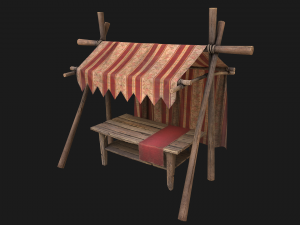 Market Stalls Tent Pack 3D Model
