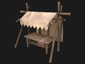 Market Stalls Tent Pack 3D Model
