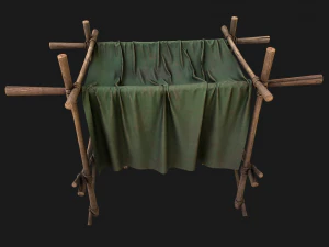 Medieval Market Stalls Tent Pack 3D Model