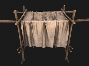 Medieval Market Stalls Tent Pack Model 3D