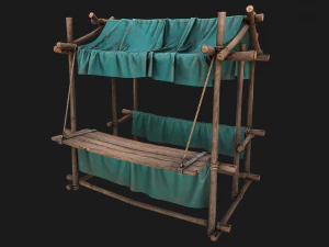 Street Market Stalls Tent Pack 3D Model