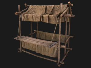 Street Market Stalls Tent Pack 3D Model