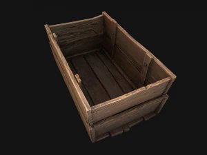 Apples Box Crate Stand 3D Model