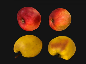 Apples Box Crate Stand 3D Model