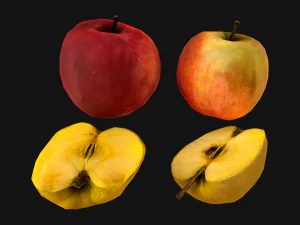 Apples Box Crate Stand 3D Model