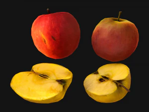 Apples Box Crate Stand 3D Model