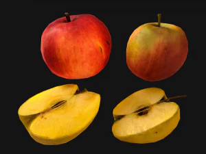 Apples Box Crate Stand 3D Model