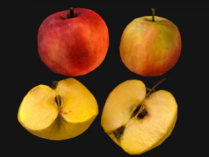 Apples Box Crate Stand 3D Model