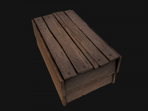 Potato Box Crate Stand Model 3D