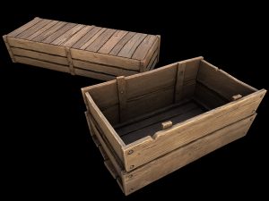 Cucumber Box Crate Stand 3D Модель