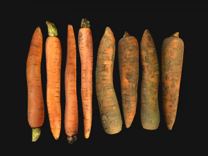 Carrots Box Crate Stand Bazaar Stall 3D Model