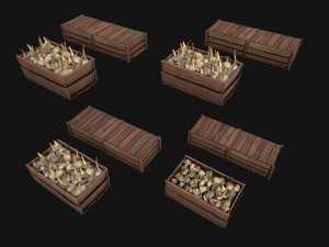 Garlic Box Crate Stand 3D Model