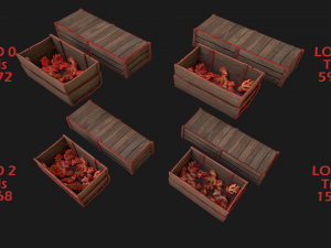 Crate Ginger Box Crate Stand Modèle 3D