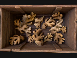Crate Ginger Box Crate Market Bazaar Food Stand Stall 3D Model